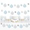 Big Dot of Happiness Winter Wonderland - Snowflake Holiday Party and Winter Wedding DIY Decorations - Clothespin Garland Banner - 44 Pieces